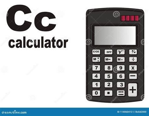 calculator with letters and numbers.
